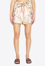 Zimmermann Rebellion Tuck Shorts Multicolor 4257AC261--CRMAV