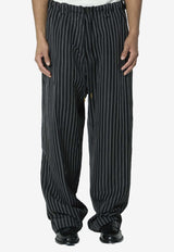 Willy Chavarria Toluca Striped Pants Black WCBTM0087--076