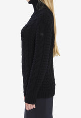 Moncler  X Edward Enninful Wool Turtleneck Sweater Black K24039F00002-M6727-999