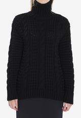 Moncler  X Edward Enninful Wool Turtleneck Sweater Black K24039F00002-M6727-999