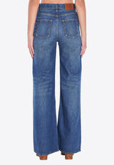 Chloé Wide-Leg Faded Jeans Blue CH25ADP42251--427