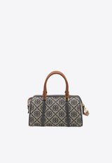 Tory Burch Petite T Monogram Jacquard Barrel Bag Navy 170417--405