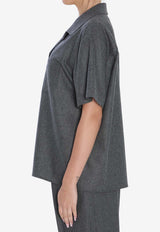 Khaite Riordan Buttoned Shirt Gray 2414604--217