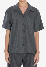 Khaite Riordan Buttoned Shirt Gray 2414604--217