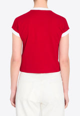 Versace Vintage V-neck T-shirt Red 1023697-1A17894-2RC90