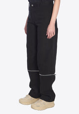 Moncler X Willow Smith Baggy Zipped Pants Black 2A0001-M5014-999