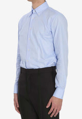 Borriello Napoli Vomero Oxford Shirt Light Blue 21005 VOMERO--CEL