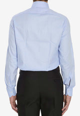 Borriello Napoli Vomero Oxford Shirt Light Blue 21005 VOMERO--CEL