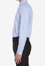 Borriello Napoli Vomero Oxford Shirt Light Blue 21005 VOMERO--CEL