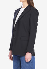 Tagliatore Single-Breasted Bi-Stretch Wool Blazer Black JBERTHA-1900043-N098