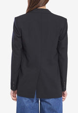 Tagliatore Single-Breasted Bi-Stretch Wool Blazer Black JBERTHA-1900043-N098