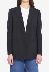 Tagliatore Single-Breasted Bi-Stretch Wool Blazer Black JBERTHA-1900043-N098