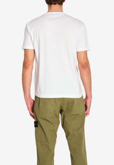 Stone Island Logo Patch Crewneck T-shirt White L1S152100027-S0013-V0001