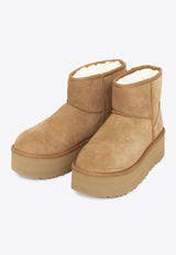 UGG Classic Mini Platform Suede Boots Chestnut 1134991--CHE