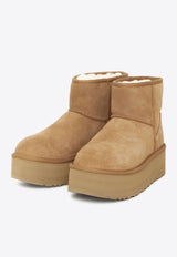 UGG Classic Mini Platform Suede Boots Chestnut 1134991--CHE