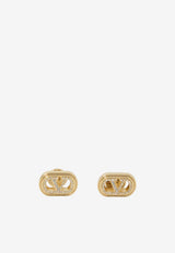 Valentino VLogo Ovalette Stud Earrings Gold 8W2J0Y80-YCW-9MN
