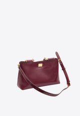 Dolce & Gabbana Vittoria Calf Leather Top Handle Bag Red BB7896-AZ000-83028