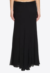 Chloé Flowy Maxi Skirt Black CH25WJU200001--001