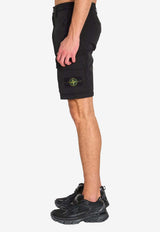 Stone Island Logo Patch Bermuda Shorts Black L1S15L100019-S0A10-V0029