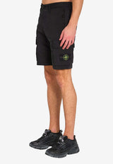 Stone Island Logo Patch Bermuda Shorts Black L1S15L100019-S0A10-V0029