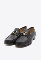 Valentino VLogo Signature Leather Loafers Black 7Y2S0J68-MIL-0NO