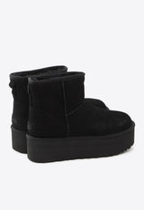 UGG Classic Mini Platform Suede Boots Black 1134991--BLK