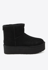UGG Classic Mini Platform Suede Boots Black 1134991--BLK