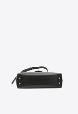 Dolce & Gabbana Vittoria Calf Leather Top Handle Bag Black BB7896-AZ000-80999