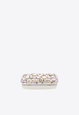 Self-Portrait Multi Crystal Embellished Clutch Multicolor RS26305A--MULTICOLOR