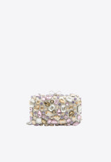 Self-Portrait Multi Crystal Embellished Clutch Multicolor RS26305A--MULTICOLOR