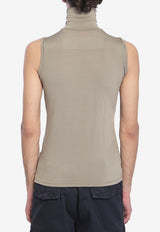 Haute High-Neck Sleeveless Top Gray 42250--