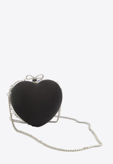 Self-Portrait Multi Crystal Embellished Heart Clutch Bag Black RS26307A--MULTICOLOR