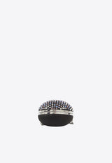 Self-Portrait Multi Crystal Embellished Heart Clutch Bag Black RS26307A--MULTICOLOR