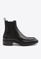Saint Laurent Joe Calf Leather Chelsea Boots Black 841196-AAD4X-1000