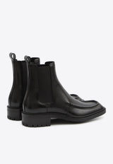 Saint Laurent Joe Calf Leather Chelsea Boots Black 841196-AAD4X-1000