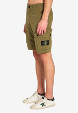 Stone Island Logo Patch Bermuda Shorts Green L1S15L100019-S00WA-V015G