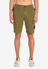 Stone Island Logo Patch Bermuda Shorts Green L1S15L100019-S00WA-V015G