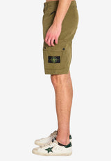 Stone Island Logo Patch Bermuda Shorts Green L1S15L100019-S00WA-V015G