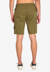 Stone Island Logo Patch Bermuda Shorts Green L1S15L100019-S00WA-V015G