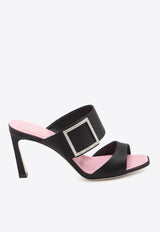 Roger Vivier Trompette 85 Satin Mules Black RVW45244410-RS0-B999
