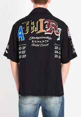 Amiri Varsity Patch Oversized Shirt Black AMTOSH1043--001