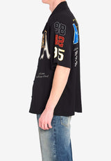 Amiri Varsity Patch Oversized Shirt Black AMTOSH1043--001