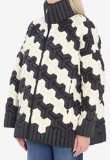 RAXXY 3D Zip-Up Puffer Jacket Monochrome CRDJ005N--133