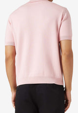 Casablanca Wool-Blend Polo T-shirt Pink SP26KW1254--01