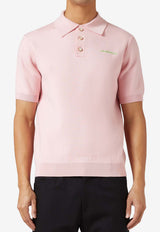 Casablanca Wool-Blend Polo T-shirt Pink SP26KW1254--01