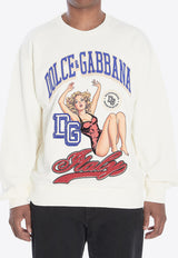 Dolce & Gabbana Graphic Print Sweatshirt Cream G9AHSZ-G7PHH-A4567