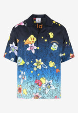 Casablanca Collage D'icones Shirt Blue SS26SH003--03