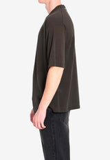 Roberto Collina Basic Crewneck T-shirt Brown 261MYA11021--08