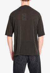 Roberto Collina Basic Crewneck T-shirt Brown 261MYA11021--08