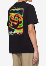 Casablanca Heat Map Print T-shirt Black SP26JTS001--06